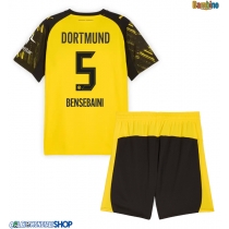 Maglie da calcio Borussia Dortmund Ramy Bensebaini #5 Prima Maglia Bambino 2025-26 Manica Corta (+ Pantaloni corti)